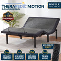 Therapedic Motion Double Adjustable Bed Base Electric Motorised Frame with Wireless Remote & Preset
