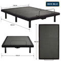 Therapedic Versa Electric Double Adjustable Bed Base Frame with Massage Dual Motor Zero Gravity & Wireless Remote