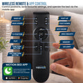 Therapedic Versa Electric Long Single Adjustable Bed Base Frame with Massage Dual Motor Zero Gravity & Wireless Remote