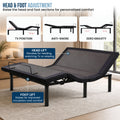 Therapedic Versa Electric Queen Adjustable Bed Base Frame with Massage Dual Motor Zero Gravity & Wireless Remote