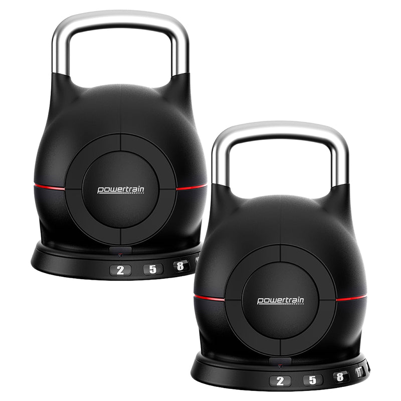 Powertrain 40kg Adjustable Kettlebell One Hand Adjustment Weight