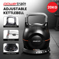 Powertrain Adjustable Kettlebell 20kg 7-in-1 Quick Adjustment