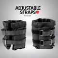 Powertrain 1kg Adjustable Ankle Weights Pair Gym Fitness Wrist Yoga