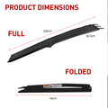 Kartrite Aluminium Folding Loading Ramp ATV Motorbike Motorcycle Golf Buggy Trailer - Black