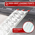 Kartrite Rigg Aluminium ATV Loading Ramp Foldable - Silver