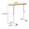 Powertrain Ballet Barre 1.5m Freestanding Portable