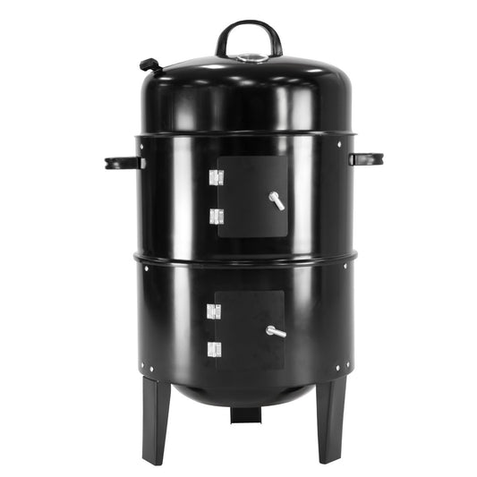 Wallaroo 3-in-1 Charcoal BBQ Smoker Grill Barrel