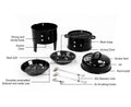 Wallaroo 3-in-1 Charcoal BBQ Smoker Grill Barrel
