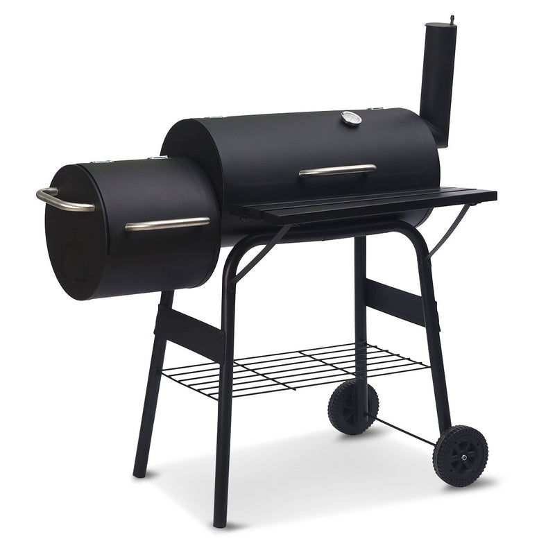 Wallaroo 2-in-1 Barbecue Grill Offset Smoker Outdoor BBQ