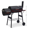 Wallaroo 2-in-1 Barbecue Grill Offset Smoker Outdoor BBQ