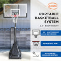 Kahuna Portable Basketball Hoop 2.3-3.05m Adjustable Kids Adults