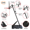Kahuna Portable Basketball Hoop 2.3-3.05m Adjustable Kids Adults