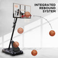 Kahuna Portable Basketball Hoop 2.3-3.05m Adjustable Kids Adults