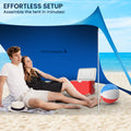 Wallaroo Beach Tent 2m x 2m Blue Sunshade Canopy