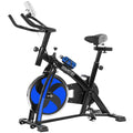 Powertrain Flywheel Exercise Spin Bike Blue Home Gym
