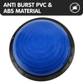 Powertrain 58cm Half Yoga Ball Balance Trainer Anti-Slip Stability Dome for Home Gym Core Fitness Workout Blue