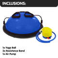 Powertrain Yoga Ball 65cm Blue Home Gym Balance Trainer