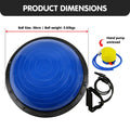 Powertrain Yoga Ball 65cm Blue Home Gym Balance Trainer