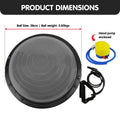 Powertrain Yoga Ball 65cm Grey Exercise Stability Balance Gym