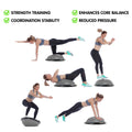 Powertrain Yoga Ball 65cm Grey Exercise Stability Balance Gym