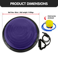 Powertrain Yoga Ball 65cm Purple Home Gym Workout Balance Trainer