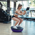 Powertrain Yoga Ball 65cm Purple Home Gym Workout Balance Trainer
