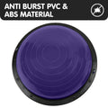 Powertrain Yoga Ball 65cm Purple Home Gym Workout Balance Trainer