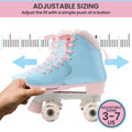 Circle Society Kids Quad Roller Skates Adjustable Cotton Candy
