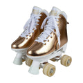 Circle Society Quad Roller Skates Kids Metallic Rose Gold Adjustable