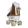 Circle Society Quad Roller Skates Kids Metallic Rose Gold Adjustable