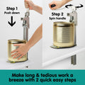 Klika Heavy Duty Can Opener Stainless Steel Kitchen Tool