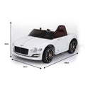 Kahuna Bentley 12V Kids Ride On Car White Electric Remote Control