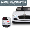 Kahuna Bentley 12V Kids Ride On Car White Electric Remote Control