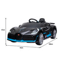 Kahuna Bugatti Divo Kids Electric Ride On Car Black
