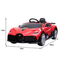 Kahuna Bugatti Divo Kids Electric Ride On Car Red 12V
