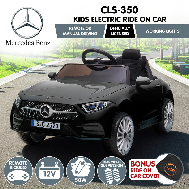 Kahuna Mercedes Benz CLS 350 Kids Electric Ride On Car Black