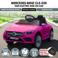 Kahuna Mercedes CLS 350 Kids Electric Ride On Car Pink