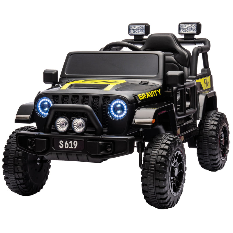 Kahuna S619 Kids Electric Ride On Car Black 12V 2 Seater