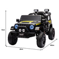 Kahuna S619 Kids Electric Ride On Car Black 12V 2 Seater