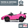 Kahuna Lamborghini Performante Kids Electric Ride On Car Pink