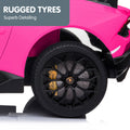 Kahuna Lamborghini Performante Kids Electric Ride On Car Pink