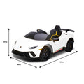 Kahuna Lamborghini Kids Electric Ride On Car Remote Control White