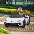 Kahuna Lamborghini Kids Electric Ride On Car Remote Control White