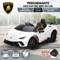 Kahuna Lamborghini Kids Electric Ride On Car Remote Control White