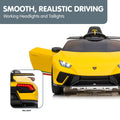 Kahuna Lamborghini Performante Yellow Kids Electric Ride On Car 12V
