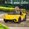 Kahuna Lamborghini Performante Yellow Kids Electric Ride On Car 12V