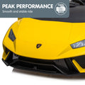 Kahuna Lamborghini Performante Yellow Kids Electric Ride On Car 12V