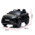 Kahuna Land Rover Electric Ride On Car Kids Remote Control Black
