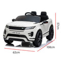 Kahuna Land Rover Kids Electric Ride On Car Remote Control White