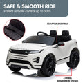 Kahuna Land Rover Kids Electric Ride On Car Remote Control White